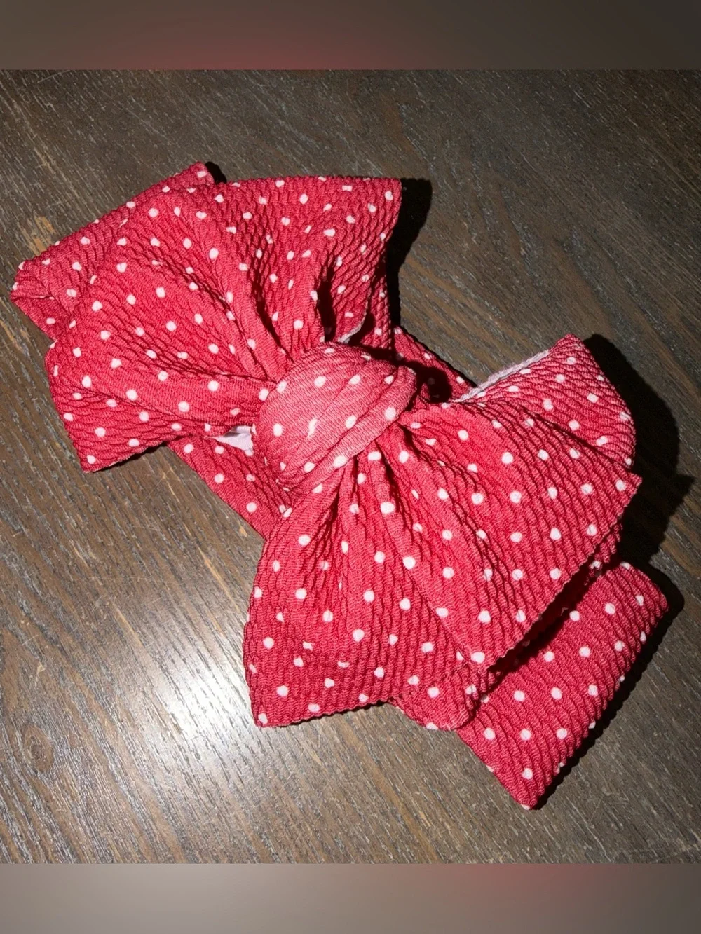 Gigi and Max Ivy Dot Headwrap Bow (singular bow listing)